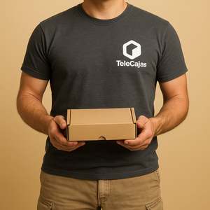 Boîte postale robuste de 16x10x5 cm en carton kraft brun recyclé, protégée contre les UV, pour envois postaux, auto-assemblable - Product Image 3