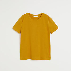 T-shirts pour femmes, été 2023, col rond, t-shirts unis, manches courtes, t-shirt féminin ajusté, sexy, simple, uni - Product Image 1