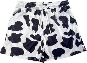 กางเกงขาสั้นแฟชั่นสำหรับผู้ชายสีล้วนแนวสตรีทสำหรับผู้ใหญ่กางเกงขาสั้นแนวสตรีทขนาดใหญ่พิเศษสำหรับฤดูหนาว - Product Image 5