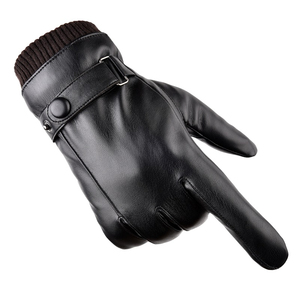 Gants en cuir chauds thermiques pour femmes d'hiver 2025 pour une utilisation décontractée en plein air et des gants de conduite - Product Image 2