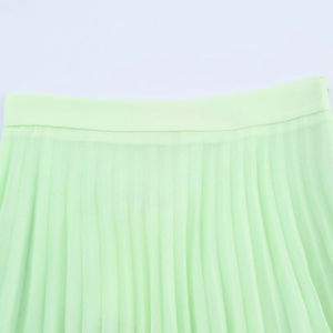 กระโปรงยาวทรงโคมไฟเอวสูงสำหรับผู้หญิงเป็นมิตรกับสิ่งแวดล้อมชุดราตรีแบบเรียบง่ายสไตล์ตะวันออกกลาง100% ผ้าโพลีเอสเตอร์ - Product Image 4