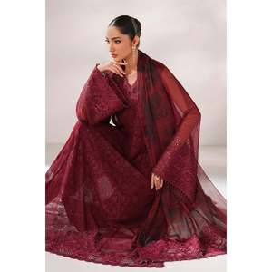 Ensemble de costume pour femme en mousseline brodée PR-1245 - Product Image 6