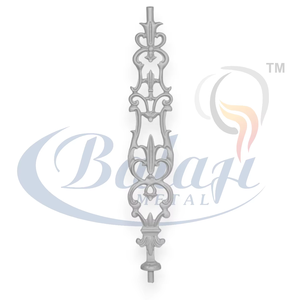 Grille de porte en fonte solide, technique de moulage au sable hautement polie, sécurité d'entrée durable, garde-corps de balcon, design moderne - Product Image 1