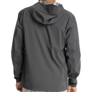 Veste de pluie à capuche légère pour homme, veste d'extérieur, veste softshell imperméable, design personnalisé, coupe-vent, trench - Product Image 3