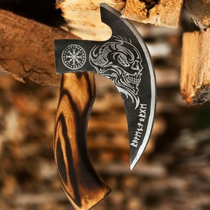 Cortador de Pizza de acero al carbono forjado a mano de alta calidad, hacha de Chef negra, cuchillo de cocina, rebanada elegante con estilo, pedido mínimo, 5 uds. - Product Image 5