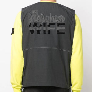 Veste matelassée brillante, coupe et couture, vestes utilitaires sans manches chauffantes, veste d'hiver sur mesure de grande taille en gros pour homme - Product Image 6