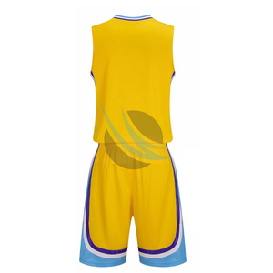 100% Polyester Materiaal Van Hoge Kwaliteit Basketbaluniform Beste Ontwerp Aangepast Buitensportkleding Basketbaluniform - Product Image 2