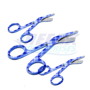 Poignée de couleur en acier inoxydable de qualité supérieure 3.5 pouces réutilisable certifié CE utilisation chirurgicale ciseaux à pansement orthopédiques REEAX - Product Image 1