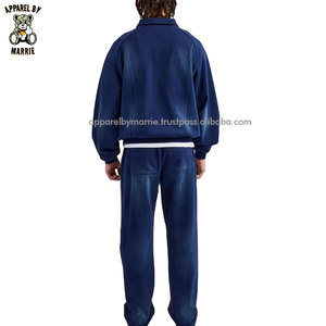 Everyday Use Men <b>Vintage</b> Wash <b>Tracksuit</b> With Modern Style And Breathable Fabric Designed For Active And Casual Days - Product Image 3