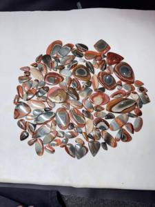 Colgante de jaspe policromado Natural de alta calidad de grado AAA, cabujón, piedra preciosa suelta verde para pendientes y colgantes de joyería fina - Product Image 3