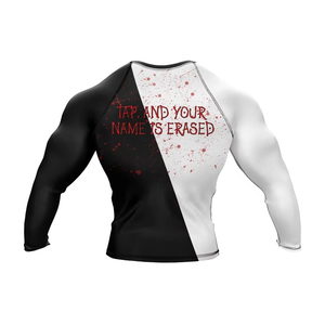Custom Sublimation Printed Quick Dry Men Rash Guard in Custom Logo MMA Training Rash Guard Grappling Jiu Jitsu BJJ Rashguard - Product Image 2