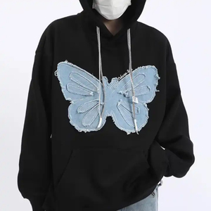 เสื้อมีฮู้ดใส่สบายๆแนวสตรีทเสื้อฮู้ดแบบสวมหัวมียี่ห้อโลโก้ของคุณเอง - Product Image 1