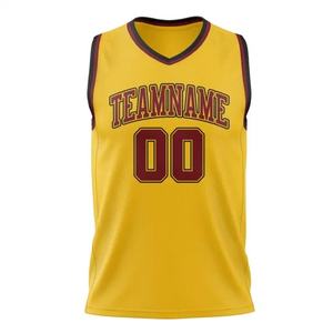 Maillots de basket-ball personnalisés par sublimation pour hommes, maillots de basket-ball au design pour hommes, vente en gros en usine - Product Image 6