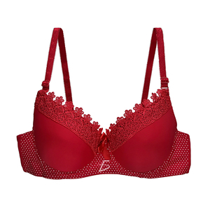 Reggiseno Push-Up Regolabile Traspirante in Pizzo, Stile Sexy a Coppa Piena, con Motivo 3D, Sottile, in Poliammide Morbida e Cotone, Metodo di Tessitura Monopezzo - Product Image 4