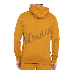 ชุดวอร์มมีฮู้ดสำหรับผู้ชายชุดวอร์มมีฮู้ดสีพื้นสำหรับวิ่งจ๊อกกิ้งฤดูหนาวโลโก้ตามสั่ง - Product Image 3