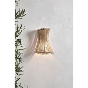 Lámpara de Pared de Ratán Diseñada para Aplicaciones de Iluminación Interior con Textura Tejida Natural y Montaje Estable - Product Image 6