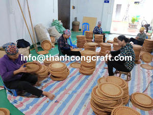 Stylish Rattan <b>Placemats</b> Green Handmade <b>Wicker</b> Natural Rattan <b>Placemat</b> Round for Rustic Wedding and Home Dining - Product Image 5