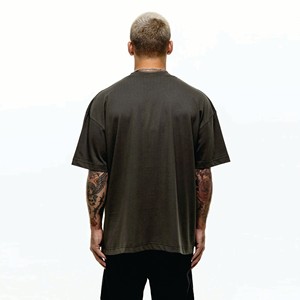 Camiseta de manga corta con hombros descubiertos, camisa de cuello redondo con hombros al descubierto, 100% - Product Image 3