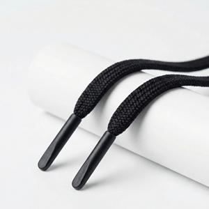 Cordon tressé métallique enduit 100 % coton de qualité supérieure pour capuchons de sweats et vêtements, écologique, moderne, longueur personnalisable - Product Image 1