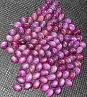 Grenat naturel 6 étoiles taille mixte Cabochon pierre précieuse en vrac, 5 à 10 mm couleur rouge 6 rayons étoile rubis pierre précieuse en vrac pour la fabrication de bijoux,