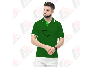 Camiseta polo a rayas de hombre de la firma transpirable y elegante - Product Image 4