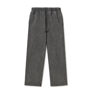 Pantalon de survêtement ample pour homme, personnalisé avec logo, respirant, poids lourd, avec taille élastique et tissu en molleton français en coton - Product Image 3