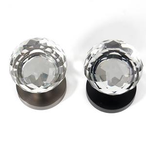 Perilla de puerta de vidrio transparente con detalles elegantes, ideal para armarios de puertas principales y estilo interior moderno o clásico de la India - Product Image 3