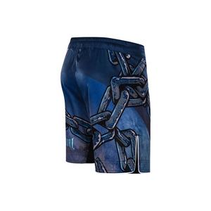 Ropa deportiva de alta calidad para adultos de talla grande MMA Gym Shorts Chain Print Material Logotipo frontal para hombres Mujeres Kickboxing Boxing Muay Thai - Product Image 3