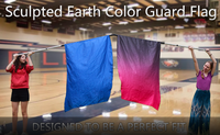 Drapeaux de protection rectangulaires incurvés couleur personnalisée, logo personnalisé, couleur unie, pour la danse et la prière, faciles à utiliser, anti-plis, impression numérique