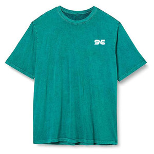 T-shirt en coton tricoté 100 % de haute qualité pour homme, délavé à l'acide, avec logo personnalisé, respirant, écologique, meilleur prix, vente en ligne - Product Image 1