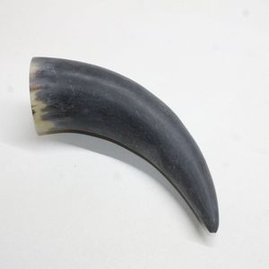 Authentique corne à boire en céramique artisanale de style viking tasse sculptée de bière et d'hydromel moderne pour les occasions de Noël - Product Image 2