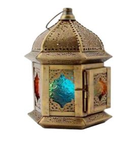 Linterna colgante de hierro de alta calidad con acabado recubierto de polvo amarillo para decoración del hogar linterna colgante de Metal - Product Image 1