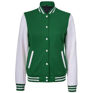 Nouveauté Veste Letterman courte pour femme, blouson court uni et décontracté boutonné, blouson d'extérieur léger avec poches - Product Image 3