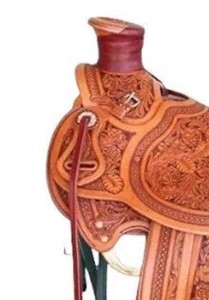 Herramienta de mano Floral de piel de vaca, sillín de cuero occidental, árbol de Wade, horquilla, Premium sillín, productos de Carreras de Caballos ingleses de la India - Product Image 5