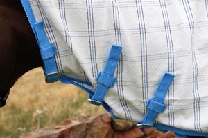 Couverture anti-mouches en maille premium pour cheval - Drap respirant d'été pour cheval avec cache-cou - Product Image 2