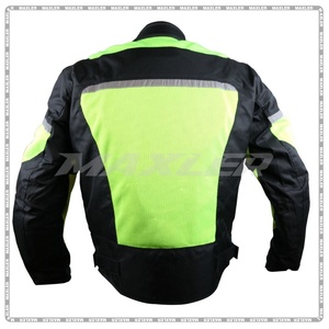 Men's Summer Stand Protective <b>Racing</b> <b>Jacket</b> Breathable Reflective Mesh Motorbike Clothing Zipper Front Rabbit for Motorcycles - Product Image 2