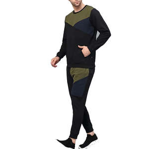 ชุดออกกำลังกายผ้าฝ้ายคอกลมสำหรับผู้ชายชุดวอร์มไม่มีลายสำหรับใส่วิ่งออกกำลังกายในยิมทำจากผ้าฝ้าย100% ฤดูหนาว - Product Image 4