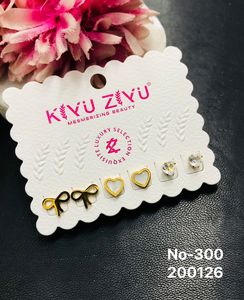 Pendientes de Acero Inoxidable con Diseño Minimalista y Moderno para Mujer, Regalo de Boda o Compromiso, Conjuntos de Joyería - Product Image 3