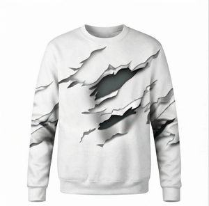 Proveedor Directo de Fábrica, Sudadera para Hombre a Precio Económico, Corte Regular, Estilo Casual, Diseño Liso, Logotipo Personalizado - Product Image 2