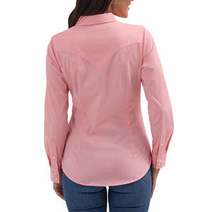 Camisa Vaquera Moderna para Mujer, Corte Regular, Uso Diario, Transpirable, Estilo Profesional, Camisa Vaquera para Mujer - Product Image 6