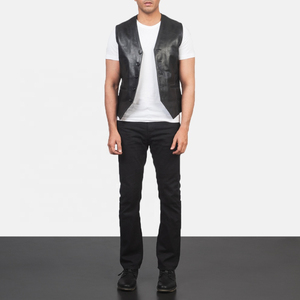Gilet de moto classique en cuir pour hommes, nouveau design, respirant, coupe-vent, imperméable, grande taille, haute qualité, Offre Spéciale - Product Image 5
