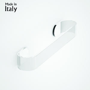 Porte-serviettes moderne en acrylique transparent DEA Design de fabrication italienne Accessoire pour meubles de salle de bain Petrozzi Snc L30x W5.5x H3.7 - Product Image 2