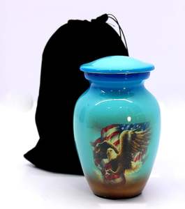 Fournisseur indien d'urnes funéraires commémoratives en aluminium 100% pour la collection de cendres humaines adultes - Product Image 1