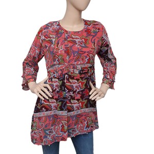 Women's Printed Georgette <b>Top</b> - Multi - Product Image 2