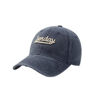 Casquette de baseball à visière non structurée à 6 panneaux en tissu Oxford Dobby avec broderie de lettres 3D personnalisées, logo brodé de haute qualité pour le sport