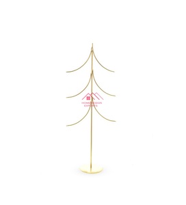 2024 Home Indoor Decorative Gold Finished Metal Tree Frame Christmas Tree With Golden <b>Ornaments</b> - Product Image 5