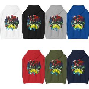 Sudadera con Capucha de Forro Polar Suave para Hombre, con Bolsillo Tipo Canguro y Cordón Ajustable, Logotipo Frontal, Estilo Tie-Dye, para Invierno - Product Image 6