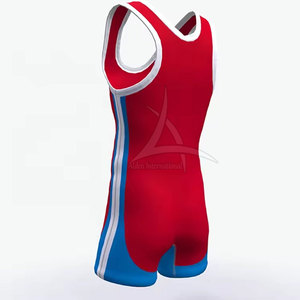 2025 High Quality Customized Printing Breathable Eco-Friendly Quick Dry Spandex/Polyester Wrestling Singlets <b>One</b> Piece <b>Tops</b> for - Product Image 6