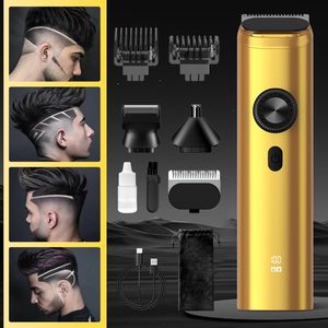 Tondeuse Professionnelle Homme pour Cheveux et Barbe, Ensemble Ajustable pour Visage et Tête, Lames en Acier Inoxydable IPX7, Alimentation USB pour Rasage, Barbier, US - Product Image 2