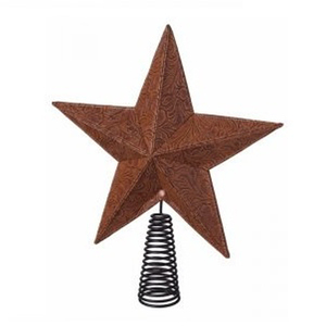 Diseño único Metal Navidad oro árbol Topper para la decoración del árbol de Navidad Fabricante por encargo al por mayor de metal artificial - Product Image 2